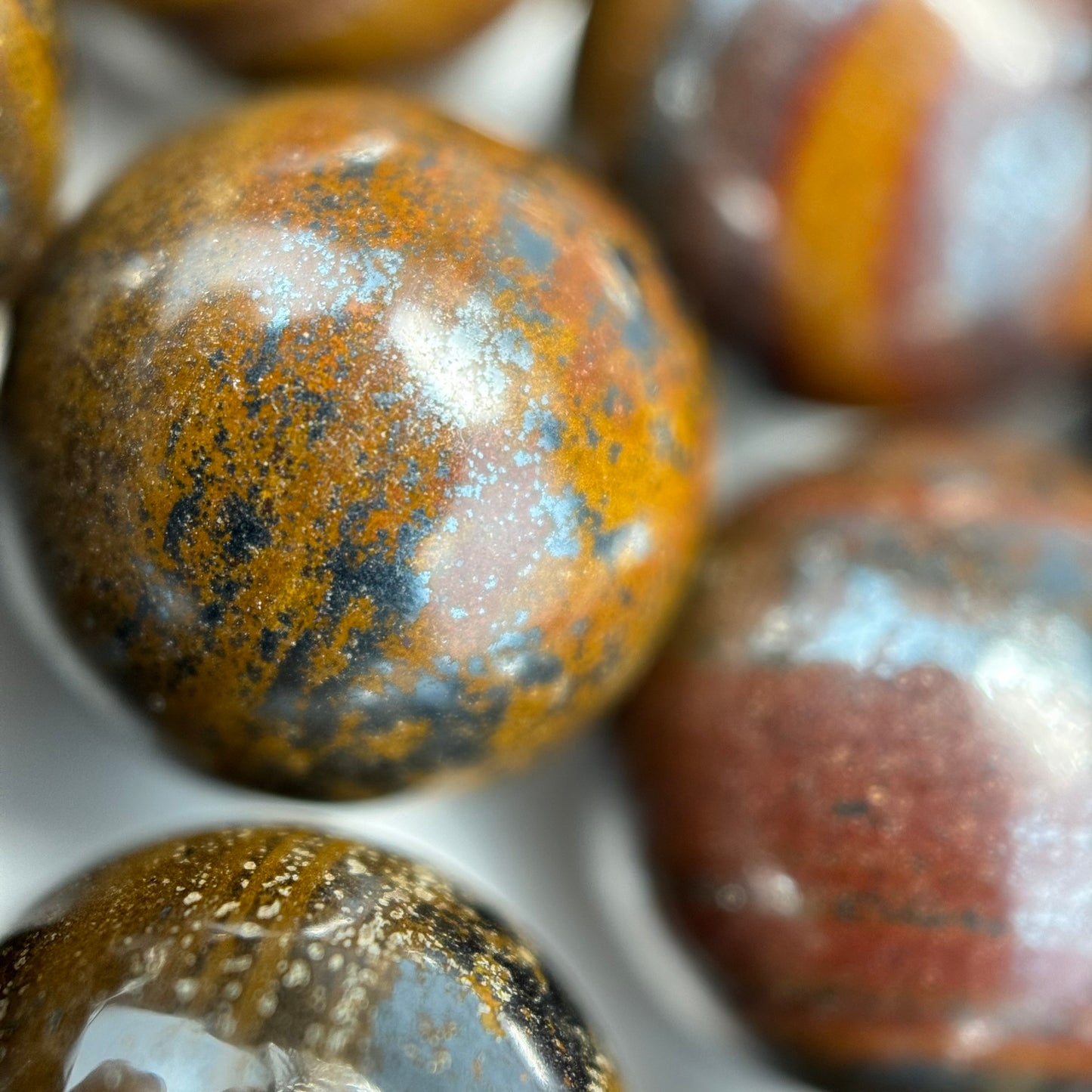 Tiger Iron Polished Round Beads image 3