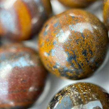 Tiger Iron Polished Round Beads image 3