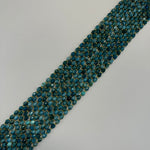 Blue Apatite Faceted Barrel 8 Beads image 3