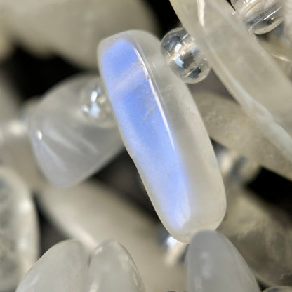 Rainbow Moonstone Polished Blade Beads image 4