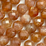 Sunstone Faceted Round Beads (Color A) image 2