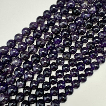 Natural African Amethyst Polished Round Beads image 9