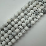 Howlite Frosted Round Beads image 5