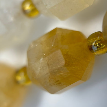 Citrine Dodecahedron Beads image 2