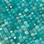 Amazonite AAA Quality Square Gemstone Beads image 4