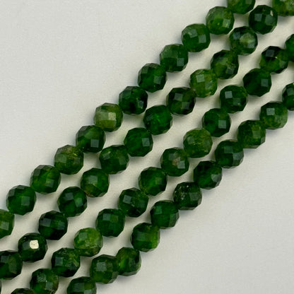 Diopside Faceted Round Beads (A & AA Quality) image 10