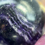 Purple Fluorite Polished  Round Beads image 3