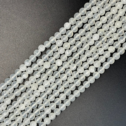White Calcite Polished Round Beads image 1