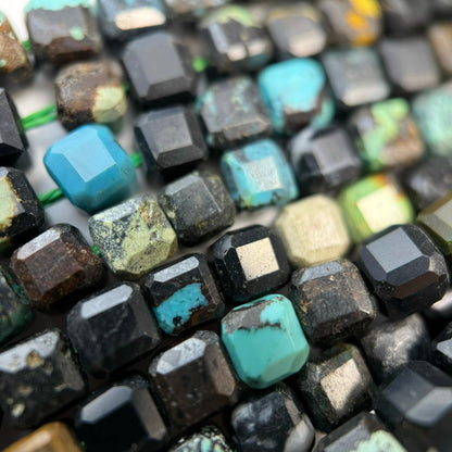 Turquoise Square Beads image 5
