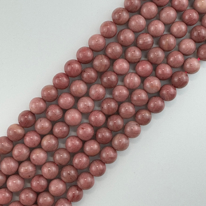 Rhodonite Gemstone & Crystal Beads