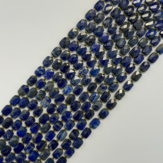 Lapis Lazuli Faceted Rectangular Cushion Cut Beads (AB Quality)
