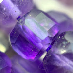Amethyst Faceted Square Beads image 10