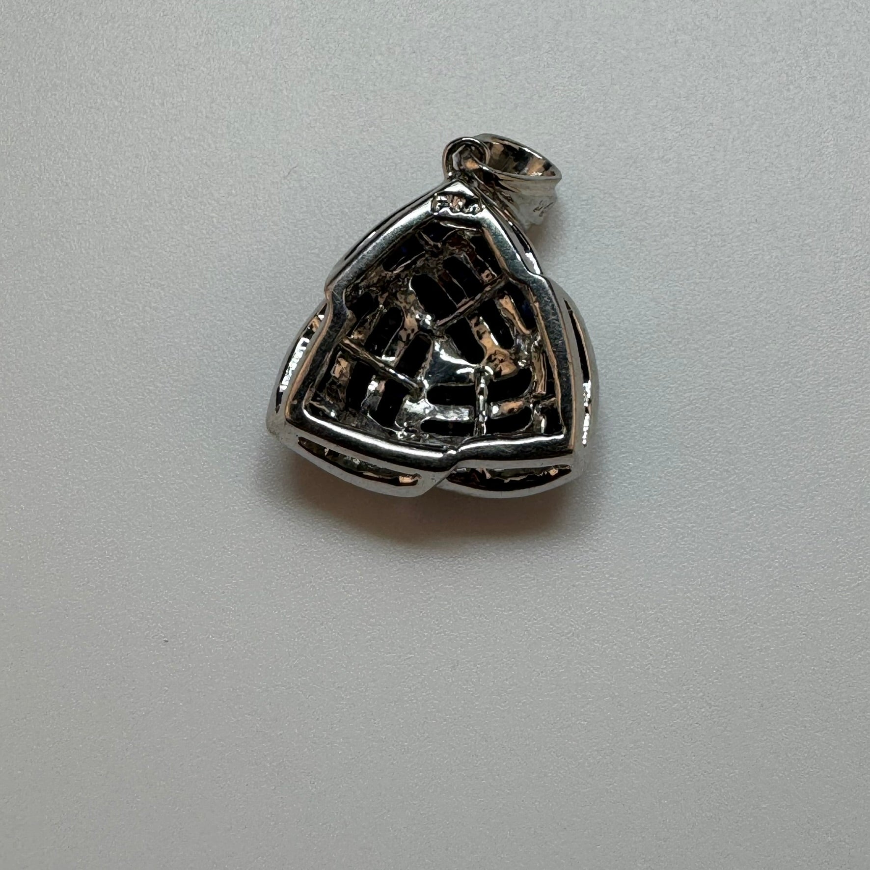 Blue Sapphire Pendant in 925 Sterling Silver image 3