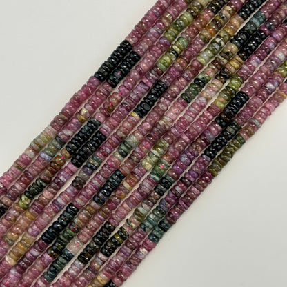 Tourmaline Rondelle Polished Beads image 3