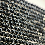 Onyx Faceted Round Beads( 2-4.5mm) image 1
