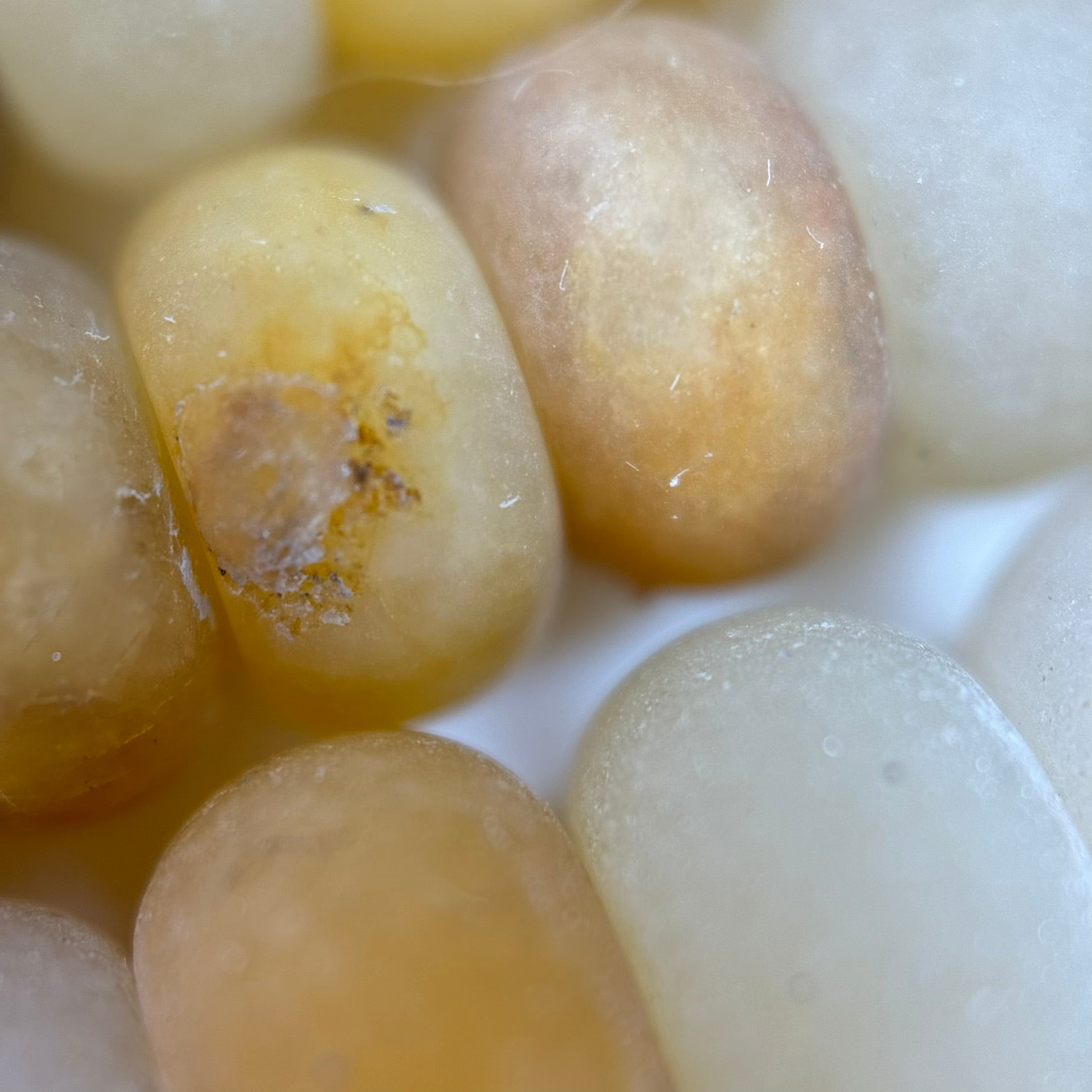 Golden Healer Quartz Frosted Rondelle Beads image 2