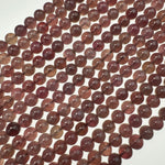 Purple Rose Quartz Polished Round Beads with Star image 5