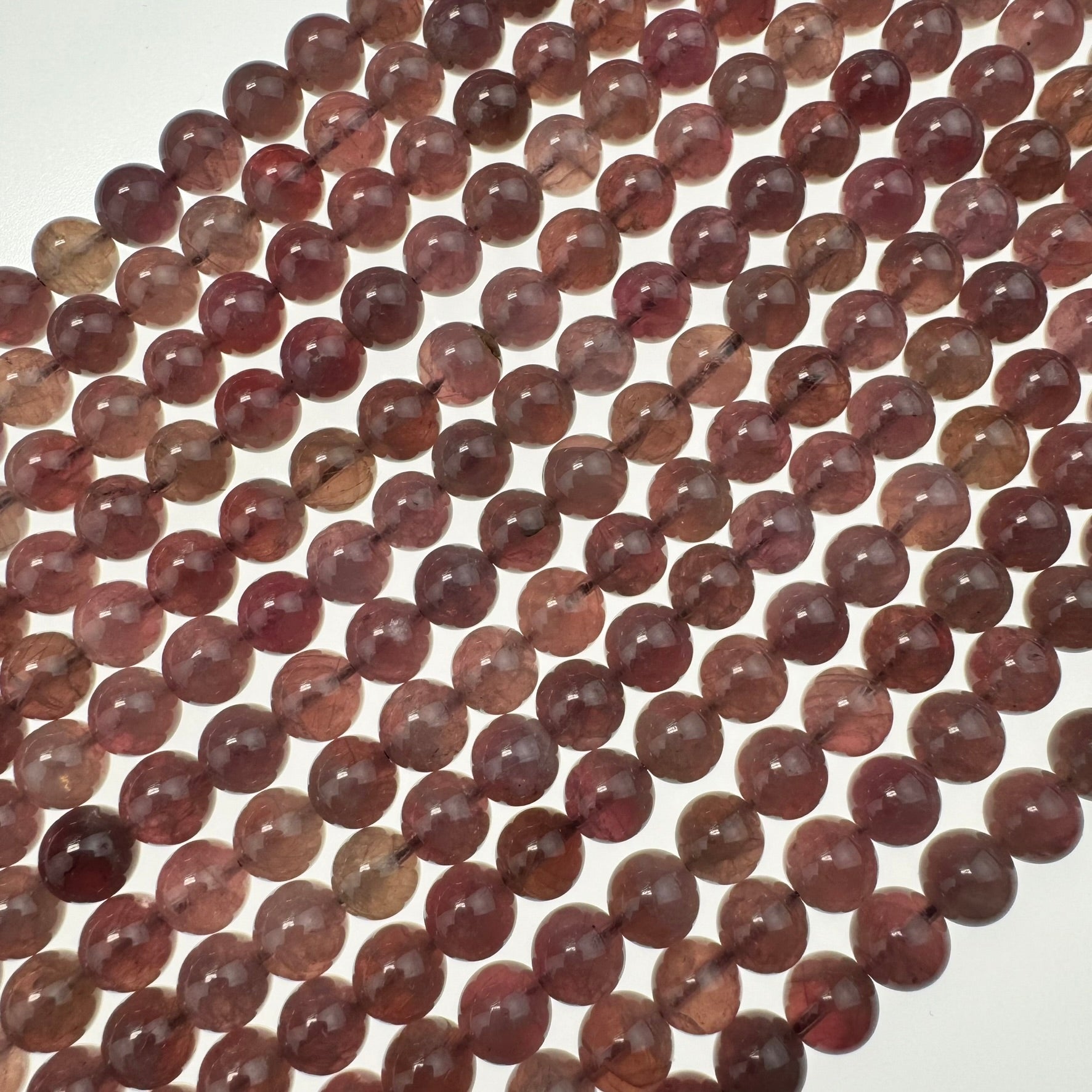 Purple Rose Quartz Polished Round Beads with Star image 5