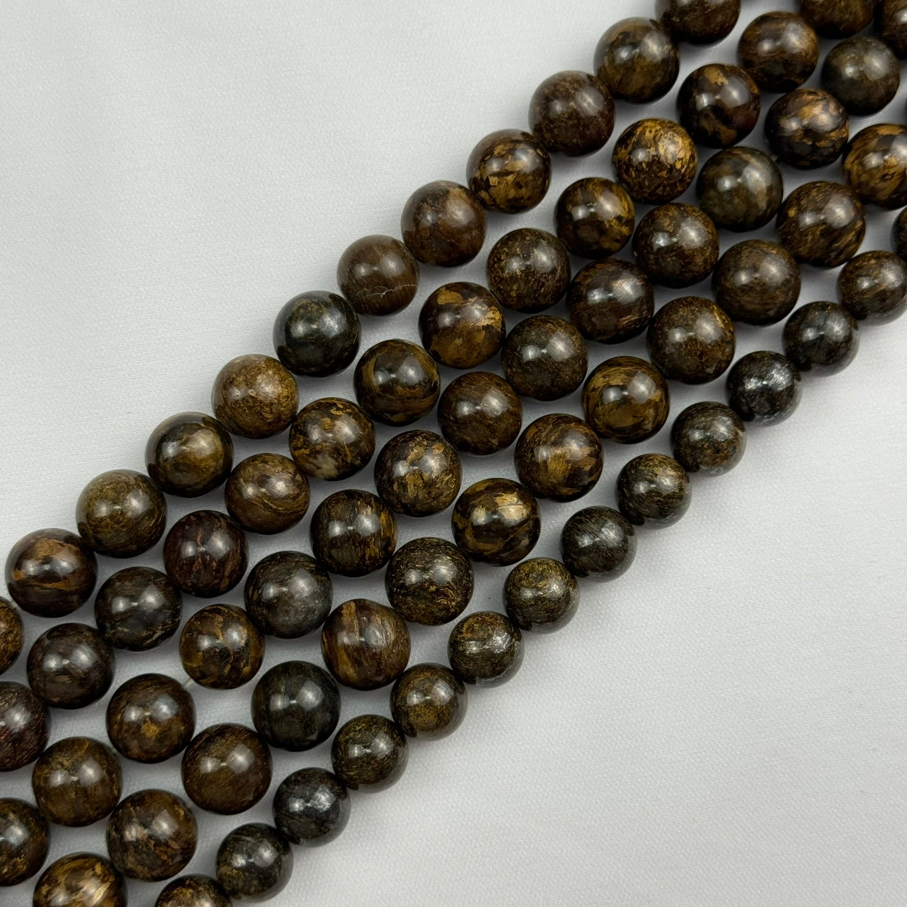 Bronzite Polished Round Beads image 3