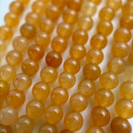 Orange Aventurine Quartz Polished Round Beads image 4
