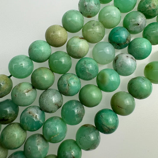 Australian Chrysoprase Polished  Round Beads image 0