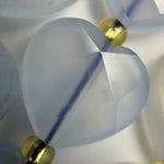 Blue Chalcedony Faceted Heart Shape Beads image 2