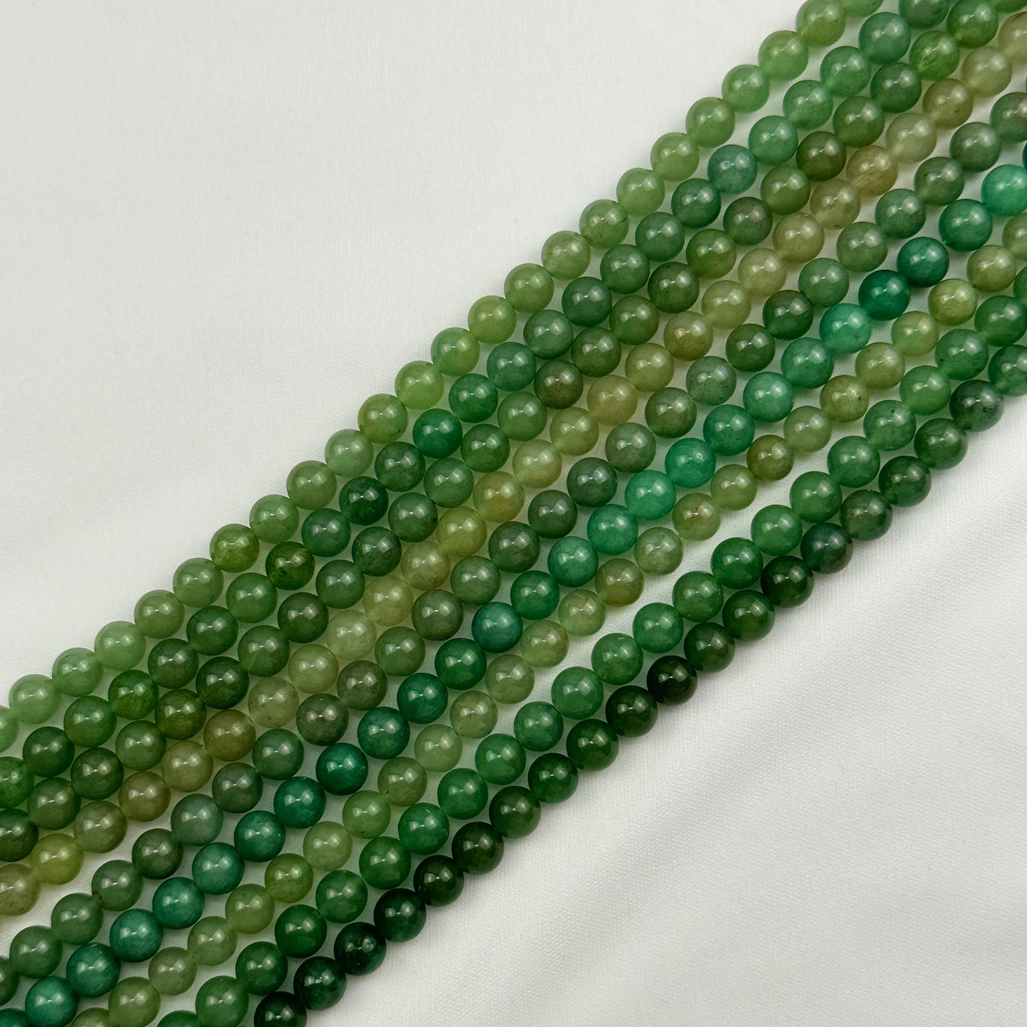 Green Aventurine Polished Round Beads image 2