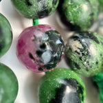 Ruby Zoisite Polished Round Beads image 1