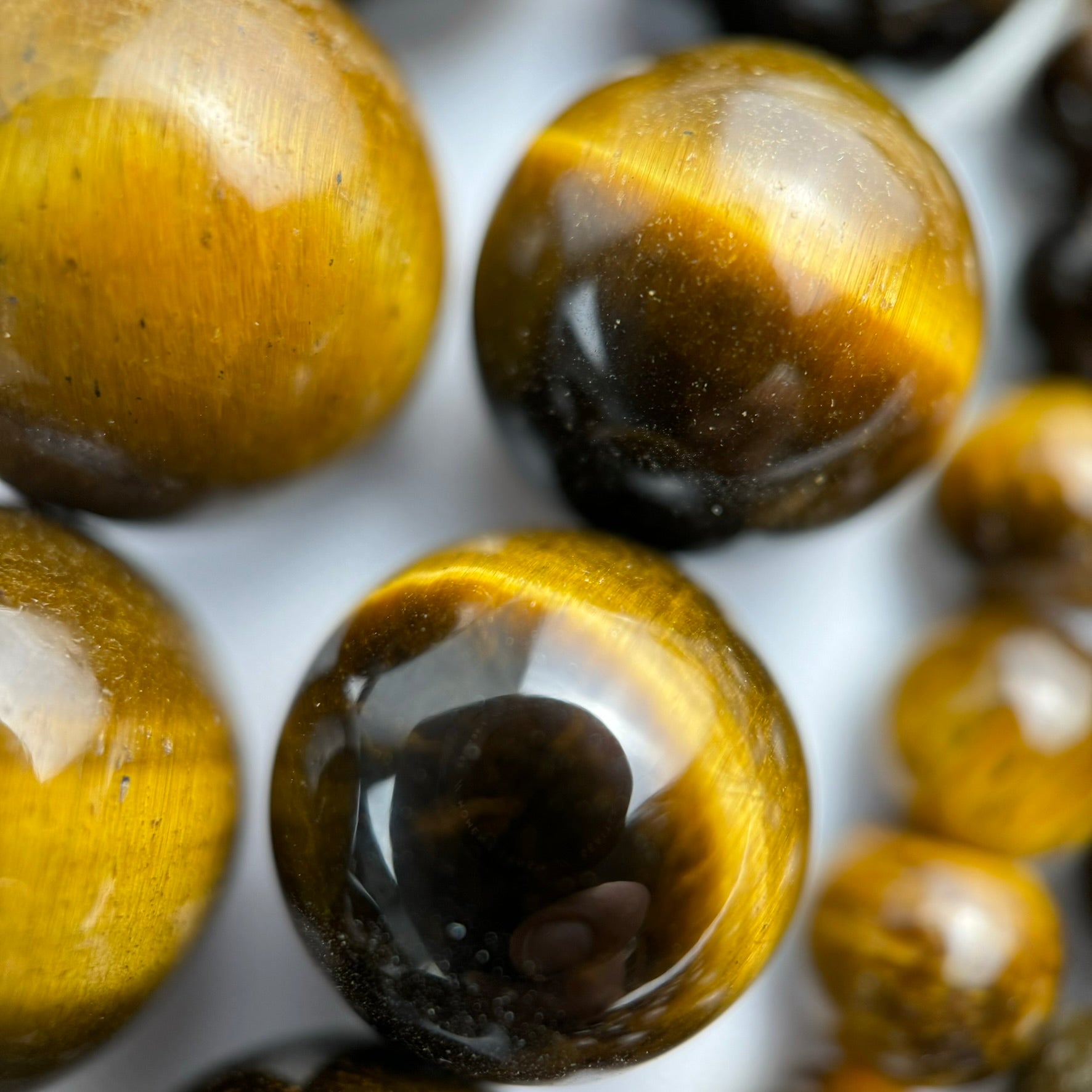 Brown Tiger's Eye Polished Round Beads image 4