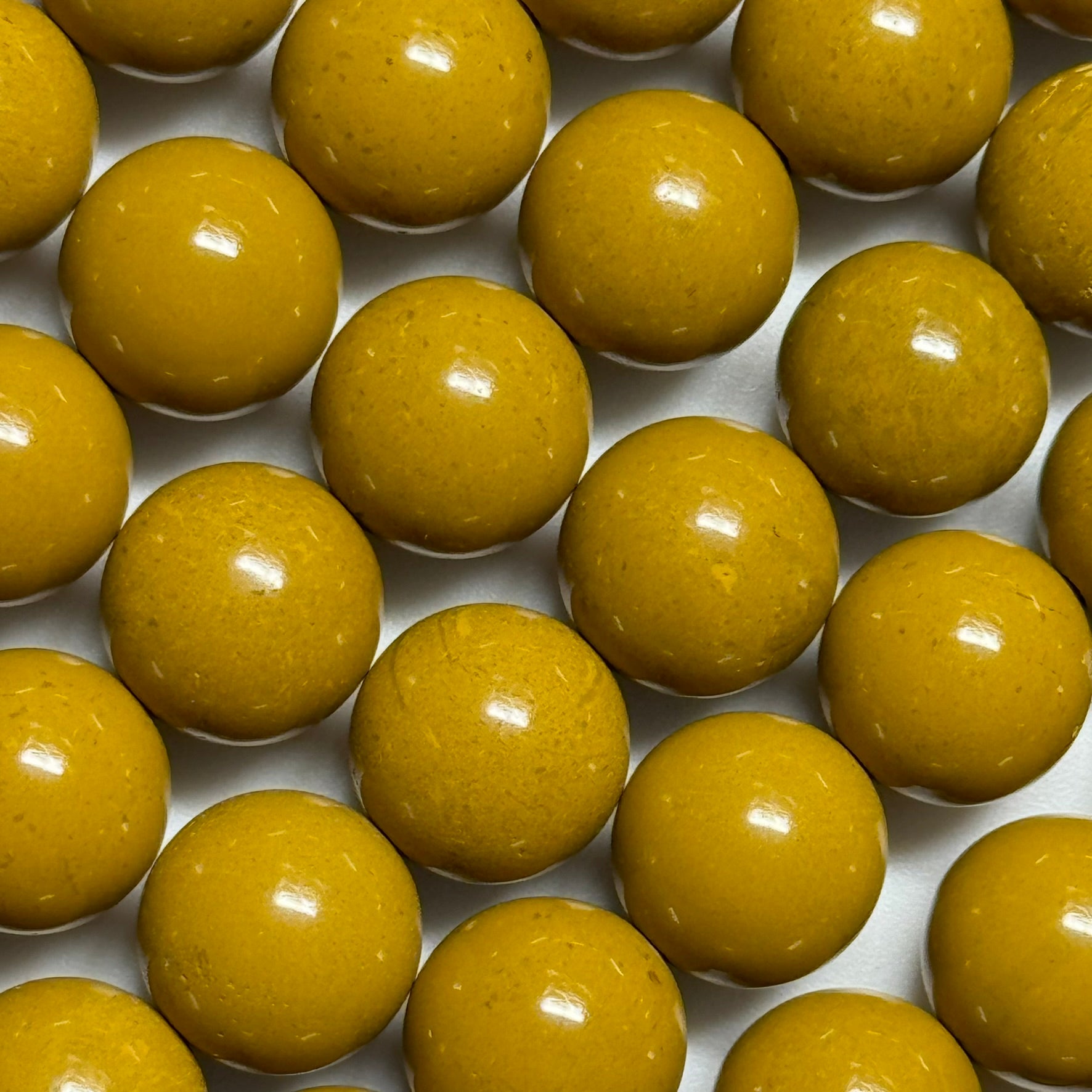 Yellow Mookaite Polished Round Beads image 11