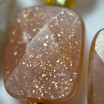 Sunstone Moonstone Rectangular Faceted Cushion Cut Beads10xÂ8 mm Beads image 1