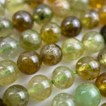 Green Garnet Polished Round Beads image 3