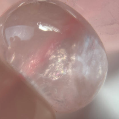 Rose Quartz Flat Rondelle Polished Beads image 1
