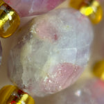 Pink Tourmaline Faceted Barrel 8 Beads image 1