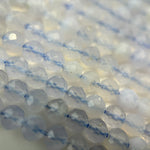 Blue Lace Agate Faceted Round Beads image 6