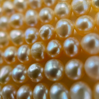 White, Pink and Peach Pearl  5x4.5mm and 4.5x4mm image 6