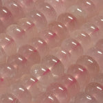 Rose Quartz Rondelle Polished Beads image 1