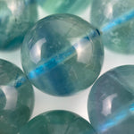 Blue Fluorite AAA Polished Round Beads image 2