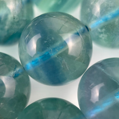 Blue Fluorite AAA Polished Round Beads image 2