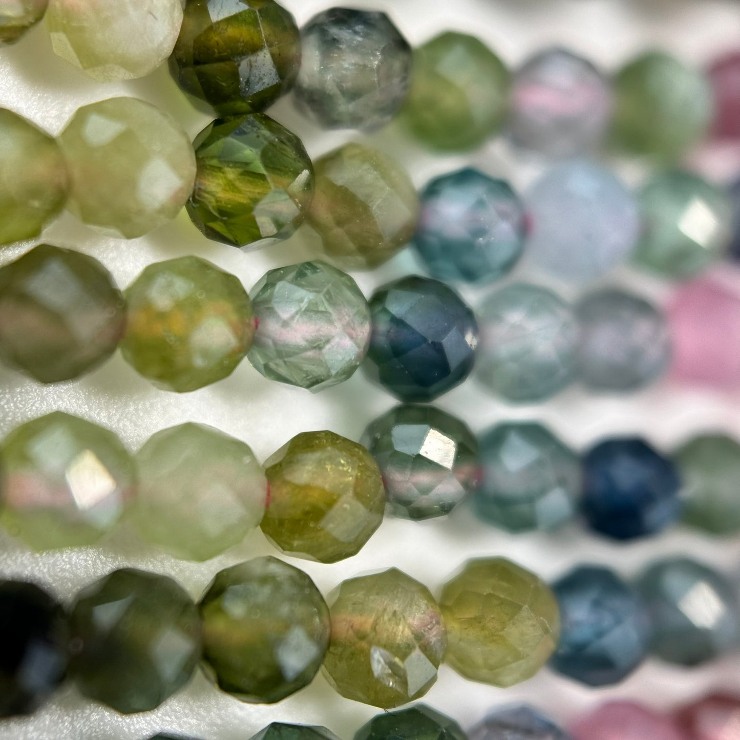 Tourmaline Faceted Round Beads image 7