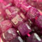 Ruby Glass Filled Square Beads image 6