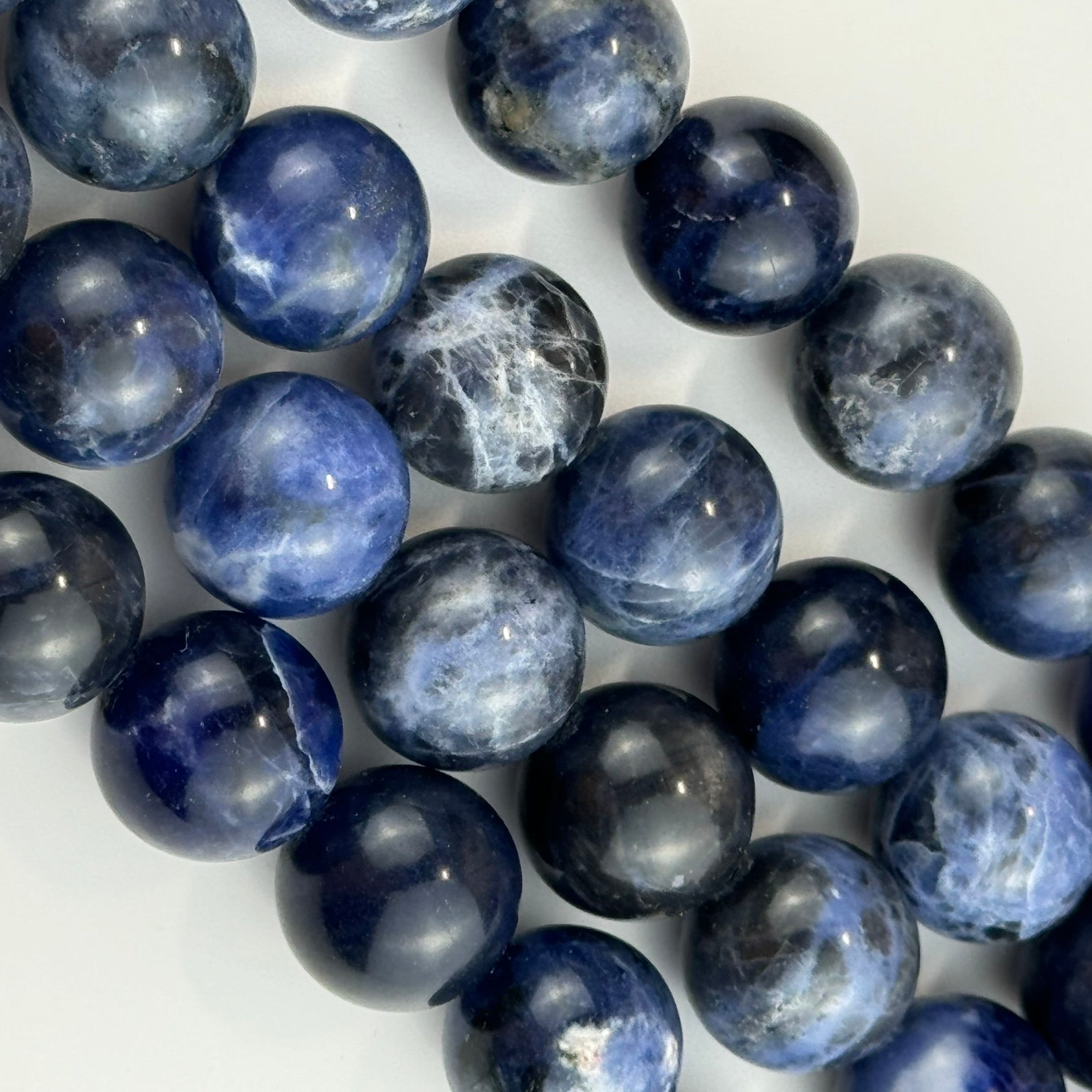 Sodalite Polished Round Beads image 5