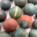Bloodstone Frosted Round Beads image 1