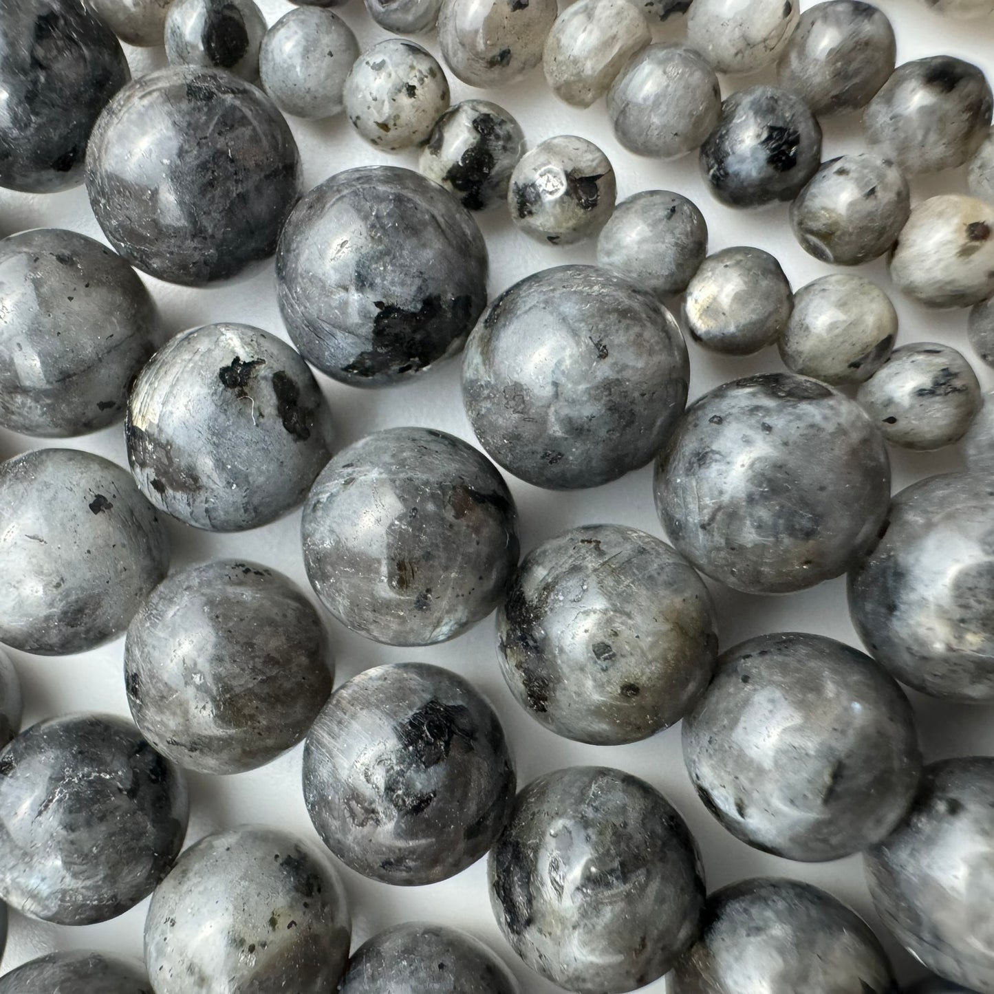 Larvikite Polished  Round Beads image 1