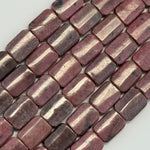 Rhodonite Flat Rectangular Beads image 3