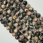 Dendritic Rhodochrosite Polished Round Beads image 6