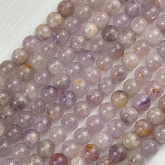Lavendar Amethyst Polished Round Beads image 0