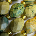 Chrome Chalcedony Faceted Barrel 8 Beads image 5