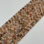 Sunstone Moonstone Faceted Round Beads image 7