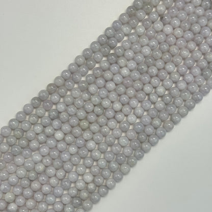 Burmese Purple Jade AAA Polished Round Beads image 0